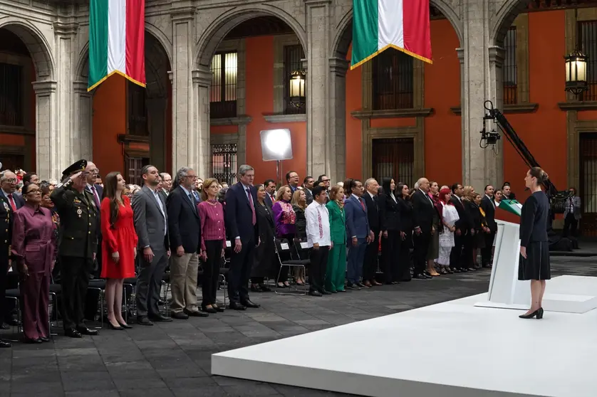 Se levó a cabo en Plalacio Nacional el Primr Informe de Gobierno de la presidenta Claudia Sheinbaum.
