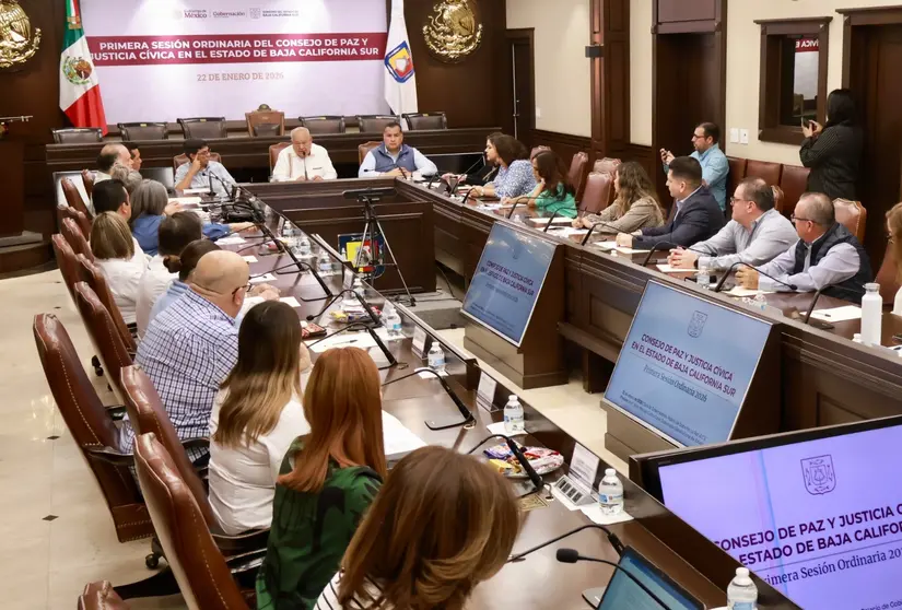Primera Sesi&oacute;n Ordinaria del Consejo de Paz y Justicia C&iacute;vica en Baja California Sur