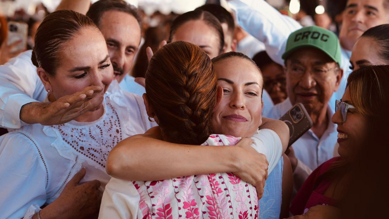 Sheinbaum y Quiroga supervisan construcción de la presa El Novillo