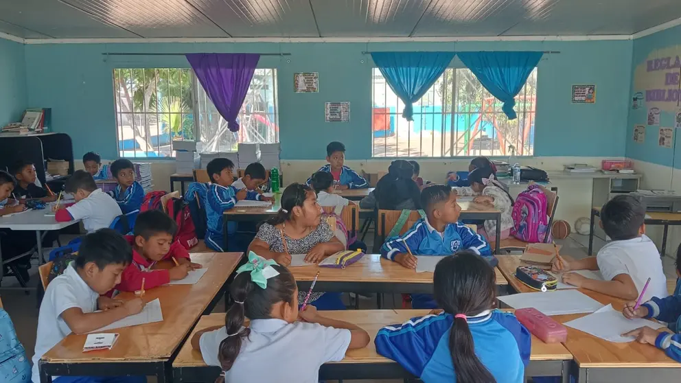 SEP proporciona educación básica a más de 2 mil alumnos migrantes en campos agrícolas.